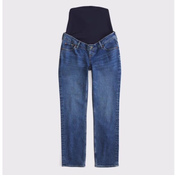 Abercrombie & Fitch Denim - Abercrombie & Fitch Maternity The Ankle Straight Over the Belly Panel Jeans Sz14